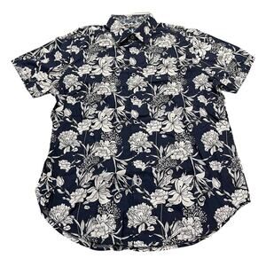 13-8 ROBERT GRAHAM Men's Classic Fit Collared Button Down Blue Medium